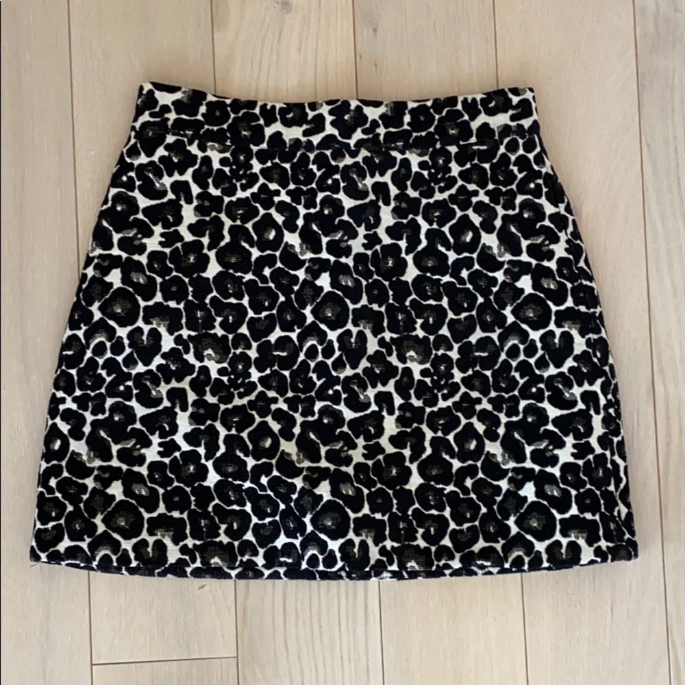 Topshop Leopard Print Skirt